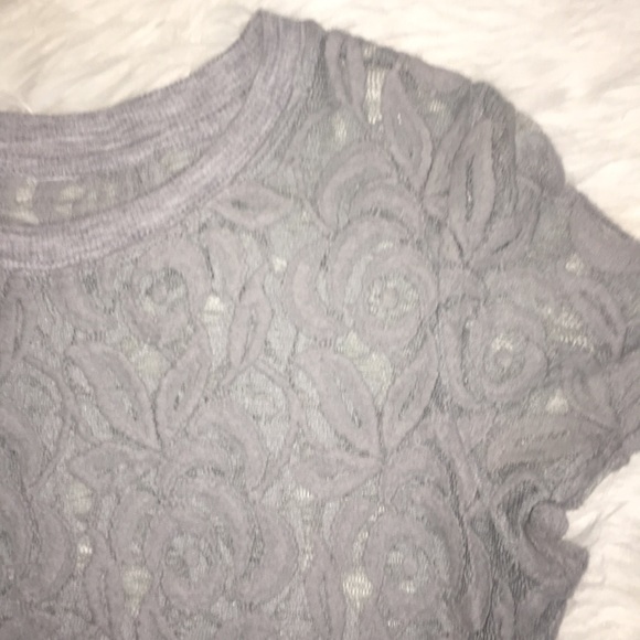 Grey Lace Anthropologie Dress - Picture 2 of 3